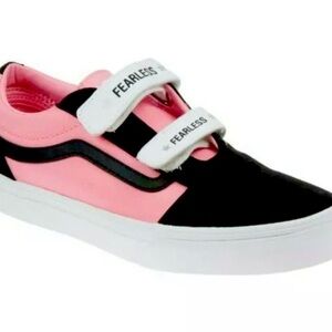 Vans ward V canvas girls size 5 youth pink/black NWB 💕🖤💕🖤